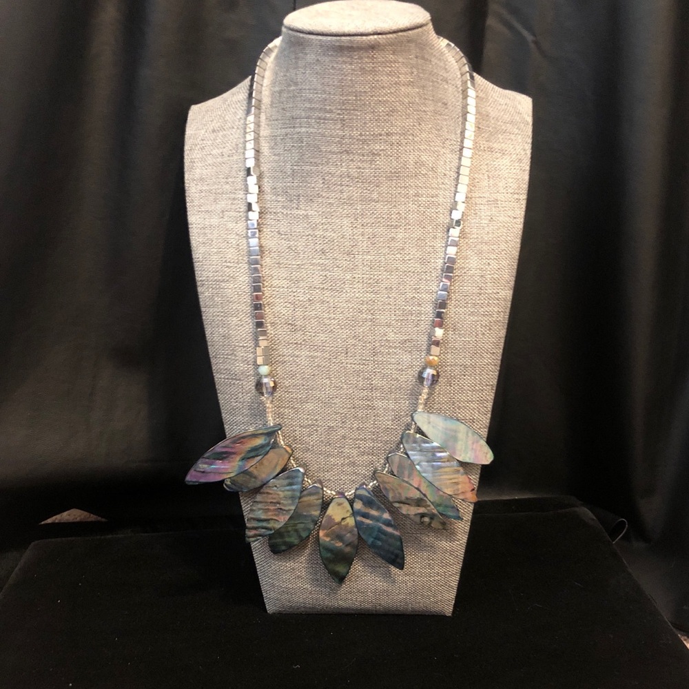 Abalone dainty shell necklace